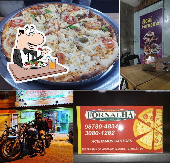 Comida em Pizzaria Fornalha Artesanal