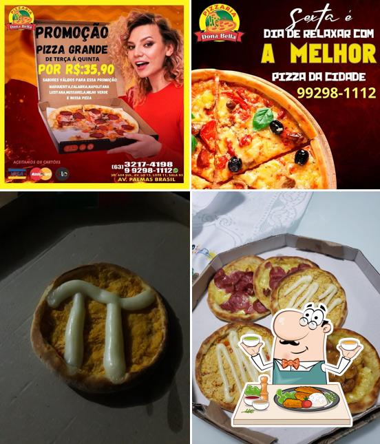 Comida em Pizzaria Dona Bella