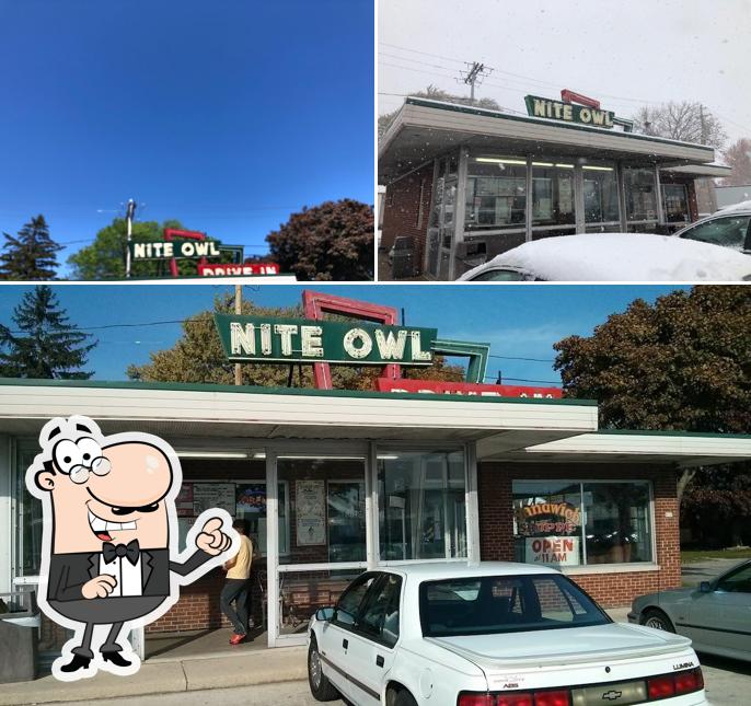 Disfruta de la vista exterior de Nite Owl Drive-In Ice Cream Parlor & Sandwich Shoppe