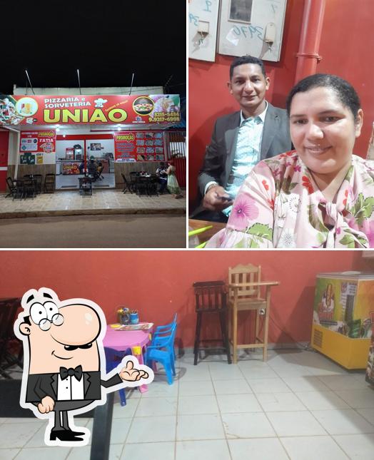 O interior do PIZZARIA e SORVETERIA UNIÃO