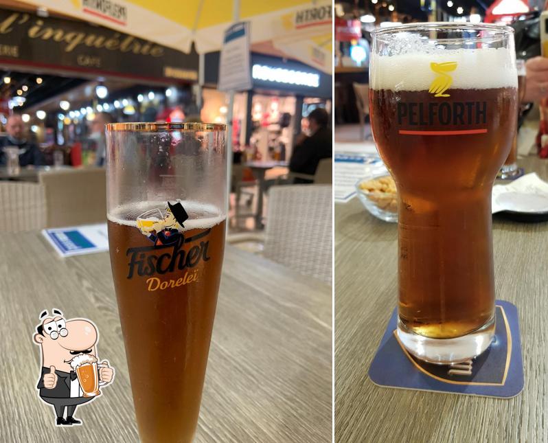 Vous pouvez prendre un verre de bière blonde ou brune