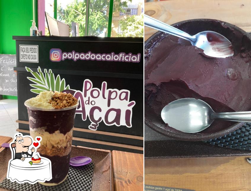 Polpa do Açaí provê uma escolha de sobremesas