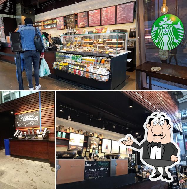 L'intérieur de Starbucks