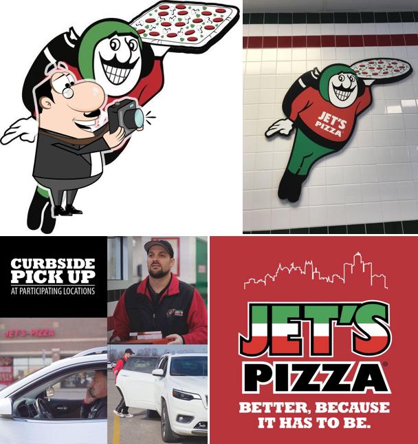 Здесь можно посмотреть изображение пиццерии "Jet's Pizza"