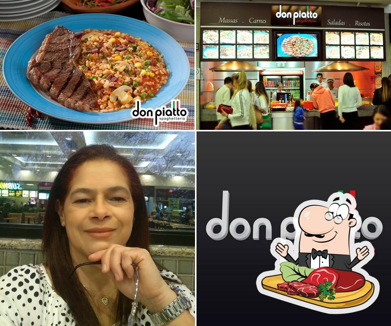 Escolha refeições de carne no Don Piatto - Shopping Jardim das Américas