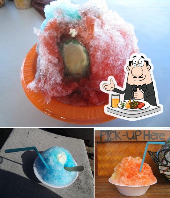 Еда в "Shack Attack Shave Ice"