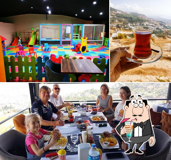 Take a look at the image showing drink and play area at Location Zirve Restaurant Alanya