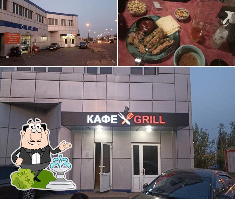 Las imágenes de exterior y comida en Grill