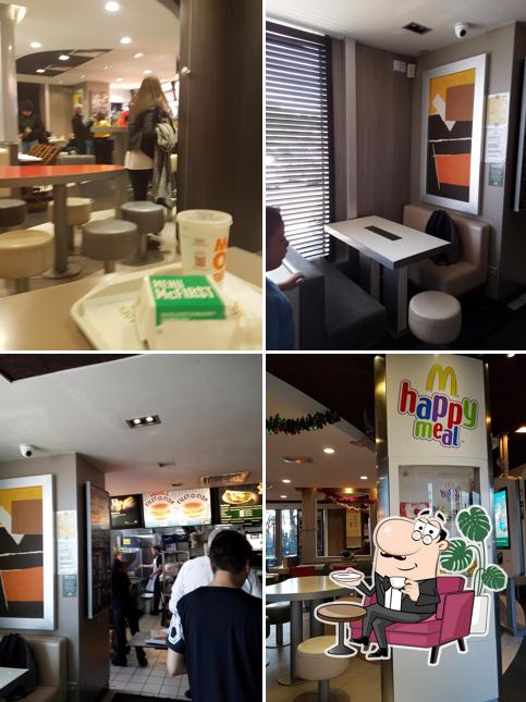 L'intérieur de McDonald's