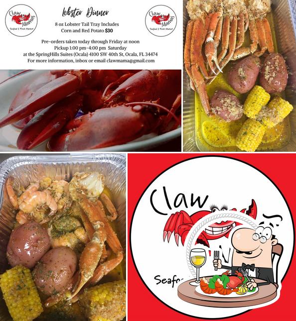 Закажите блюда с морепродуктами в "Claw Mamas Seafood"