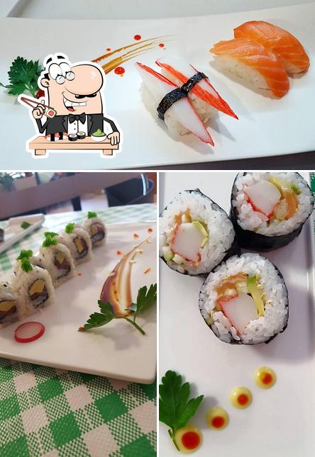 Scegli le diverse opzioni di sushi