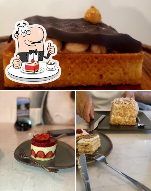 Sable Bakeshop & cafe propose une sélection de plats sucrés