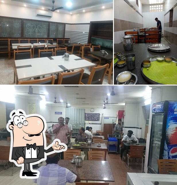 The interior of Anandh Vegetarian A/C