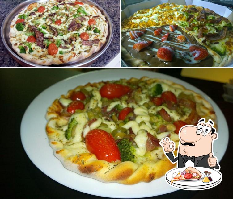 Consiga diferentes variedades de pizza