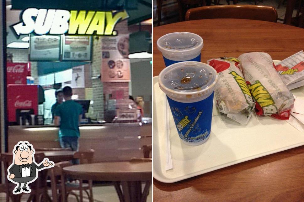 O interior do Subway