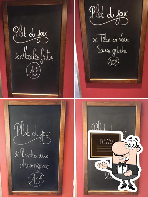 Découvrez le menu du jour sur le tableau