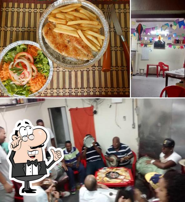 Confira a foto mostrando interior e comida no Malipas