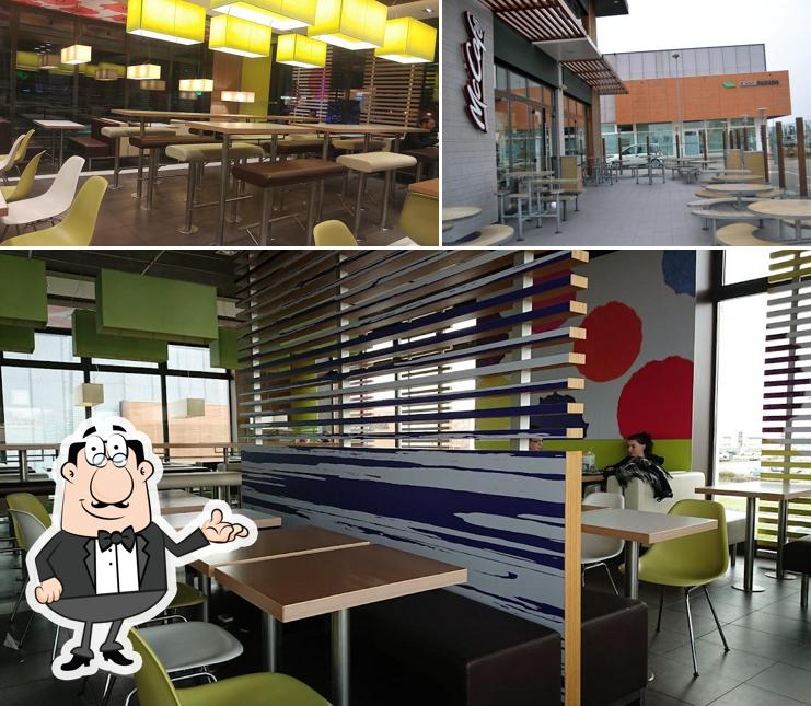 The interior of McDonald's