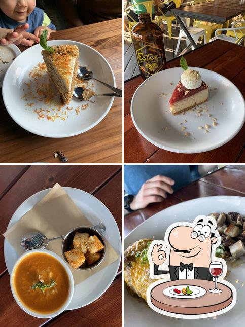 Carrot cake, cheesecake and chicken curry at Esters Virginia Village