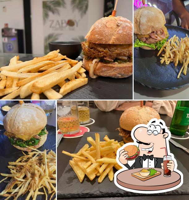 Try out a burger at Zaboy Gastro Bar