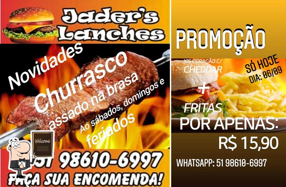 Here's a pic of Jader's lanches e assados