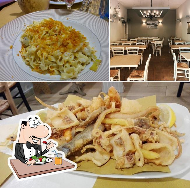 Tra le varie cose da Ristorante Sottosale si possono trovare la cibo e interni