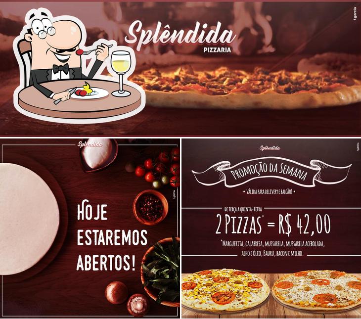 Comida em Splendida Pizzaria