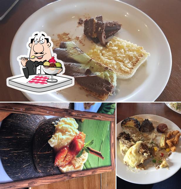 Restaurante Mangai provê uma escolha de sobremesas