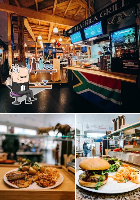 South Africa Grill si caratterizza per la interni e cibo