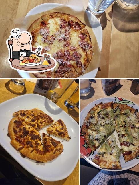 Get pizza at Boston Pizza