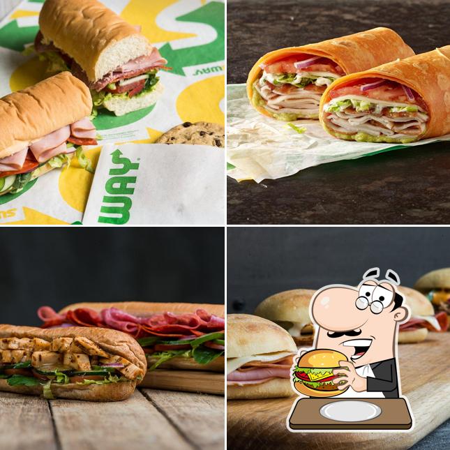 Order a burger at Subway