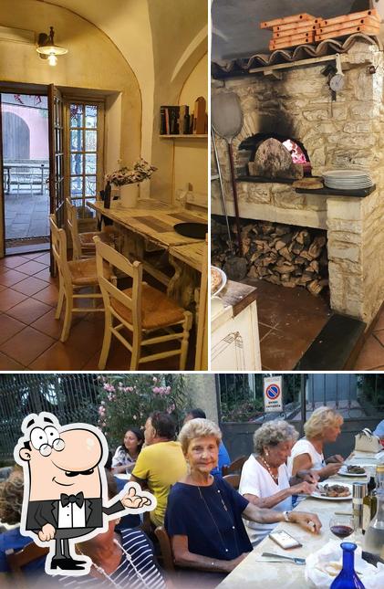 El interior de Osteria della Braia