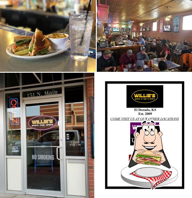 Pick a sandwich at Willie's Sports Bar & Grill