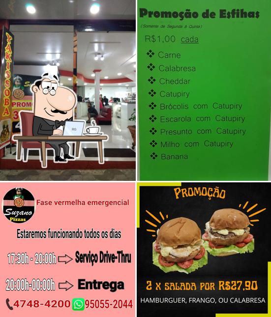 Veja imagens do interior do Suzano Pizzas