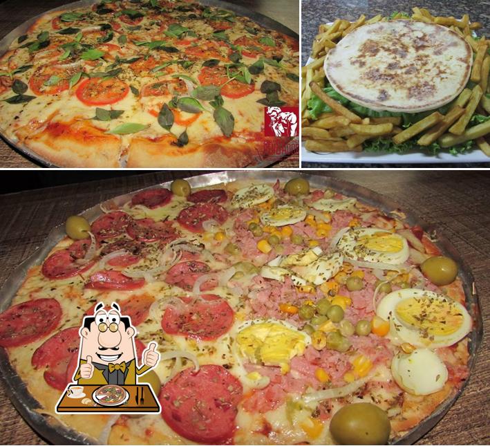 Peça diferentes variedades de pizza