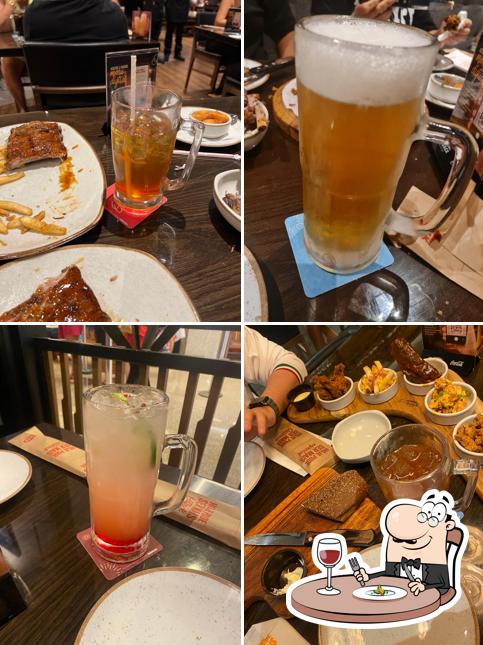 Comida em Restaurante Outback Steakhouse