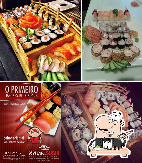 Experimente diversas opções de sushi