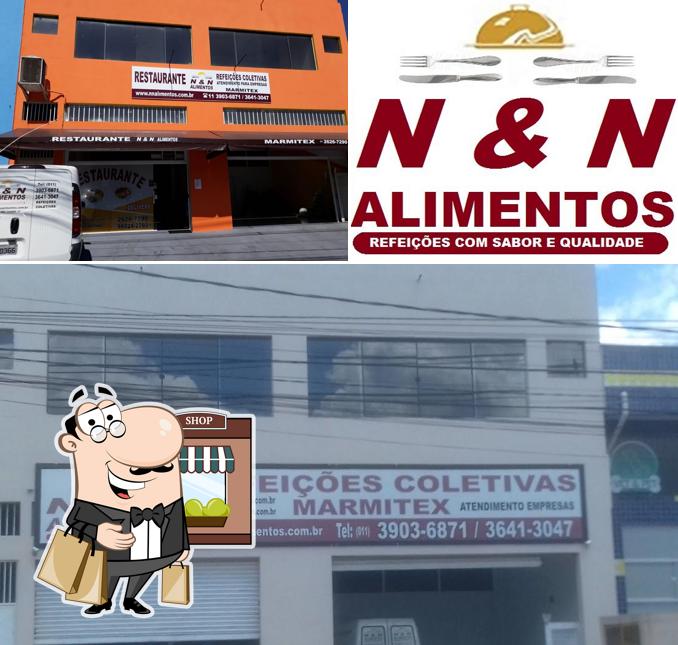 O exterior do Restaurante N&N Alimentos - Self Service e Delivery