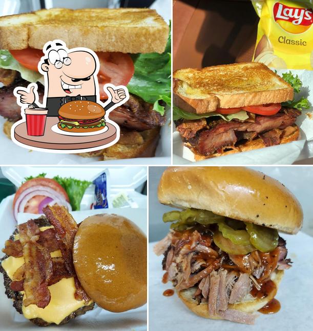 Get a burger at Henry's Barbecue, LLC