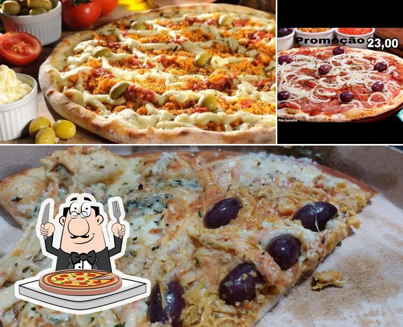 Escolha diferentes estilos de pizza