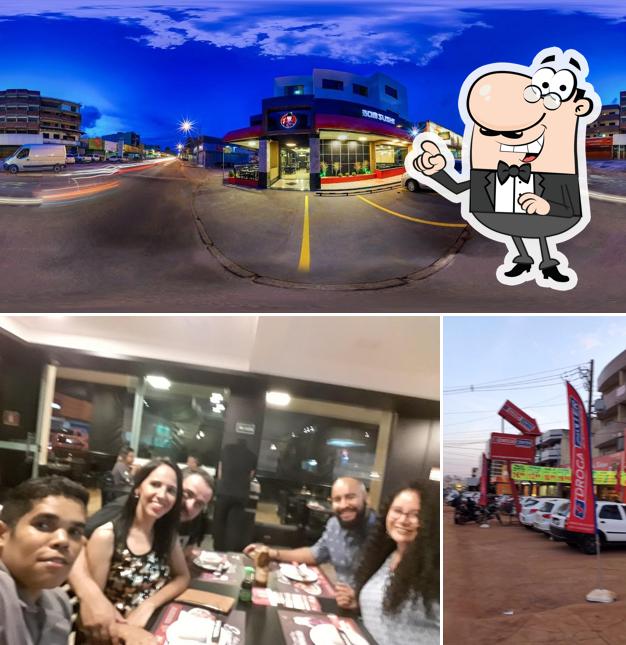 Confira a foto mostrando exterior e interior no Bom Sushi