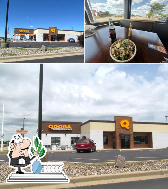 The picture of QDOBA Mexican Eats’s exterior and interior