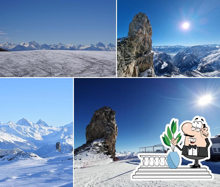 Puoi goderti l'aria fresca dal dehors di La Quille du Diable, Glacier 3000