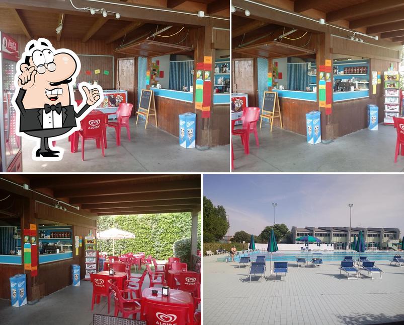 Gli interni di Blue Bar, Piscina Comunale di Cesena