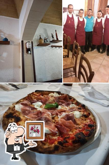 Dai un’occhiata alla foto che presenta la interni e pizza di Ristorante - Pizzeria Punto 3