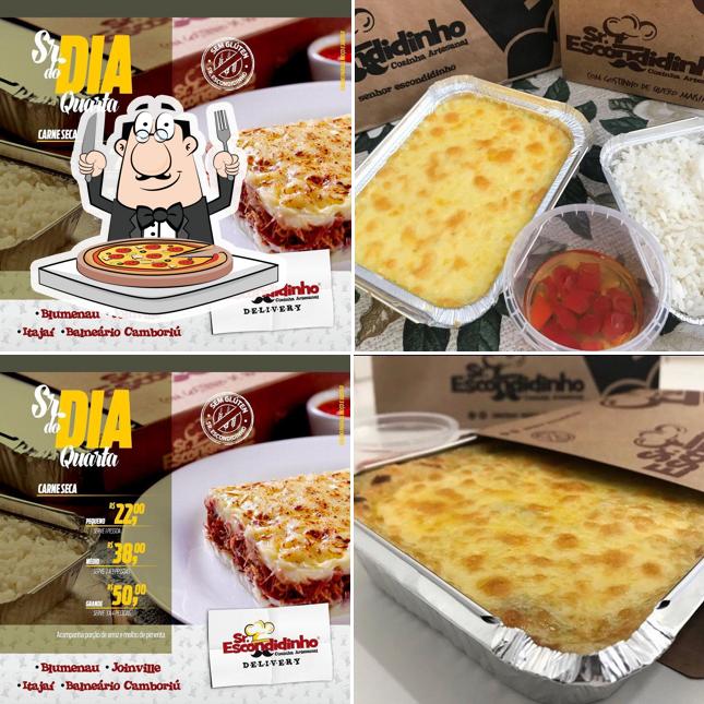 Experimente pizza no Senhor Escondidinho Blumenau