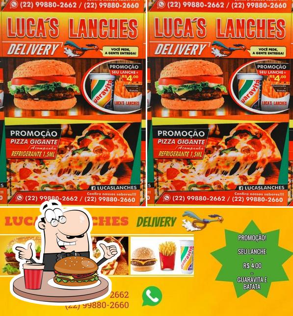 Consiga um hambúrguer no Lucas lanches