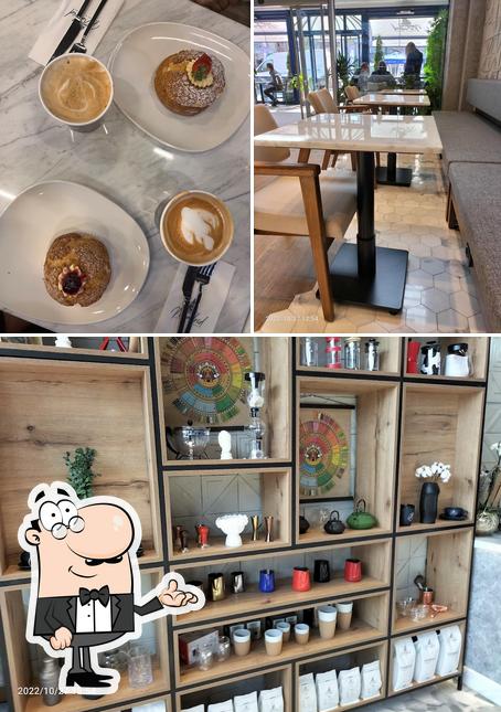 The image of interior and food at Coffee de Madrid Batı Bulvarı