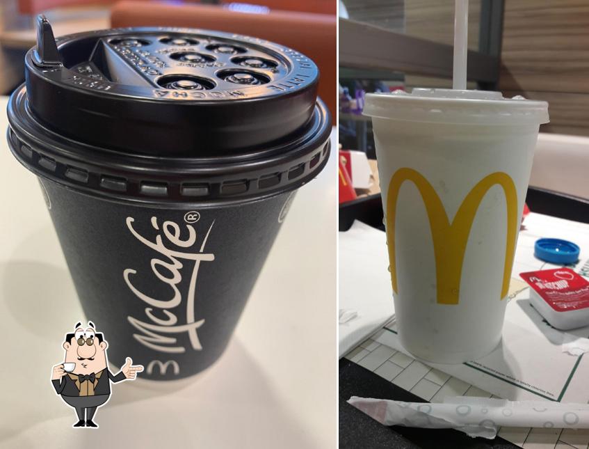 McDonald's offers a selection of beverages