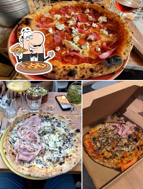 Essayez des pizzas à Prima Bonheur